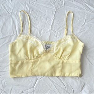 Princess Polly Old School Love Crop Top Yellow